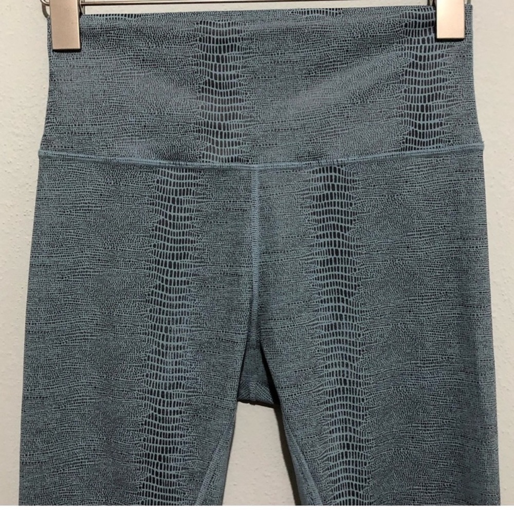 Zyia Active Blue Python Snake Print Leggings H. - image 8